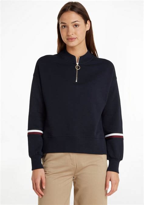 Tommy Hilfiger Sweatshirt Rlx Glb Stp 12 Zip Sweatshirt Mit Global