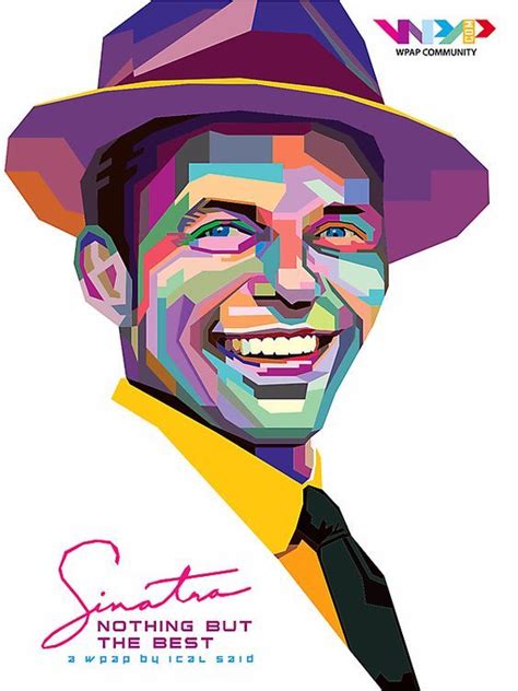 Frank Sinatra Pop Art Canvas Pop Art Wpap Art