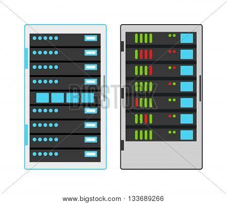 Computer Server Icon Vector Photo Free Trial Bigstock