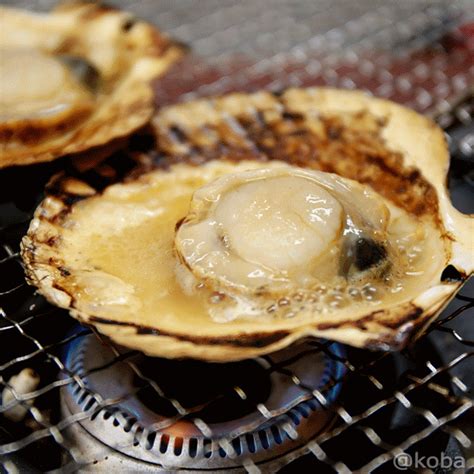 家呑み「北海道のホタテ」お刺身とガスコンロで網焼き♪