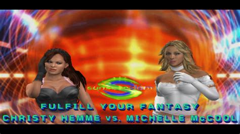 Smackdown Vs Raw Ps Christy Hemme Vs Michelle Mccool Fulfill