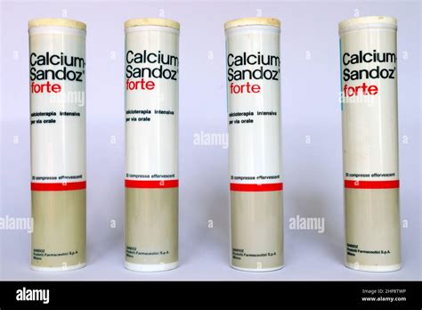 Vintage 1984 CALCIUM-SANDOZ effervescent tablets medicine for the ...