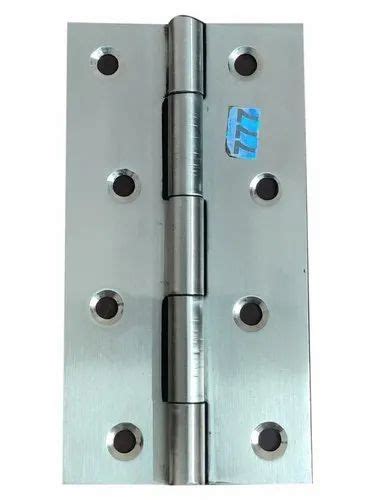 Silver Door 5x14inch Stainless Steel Butt Hinge Glossy Thickness 2mm