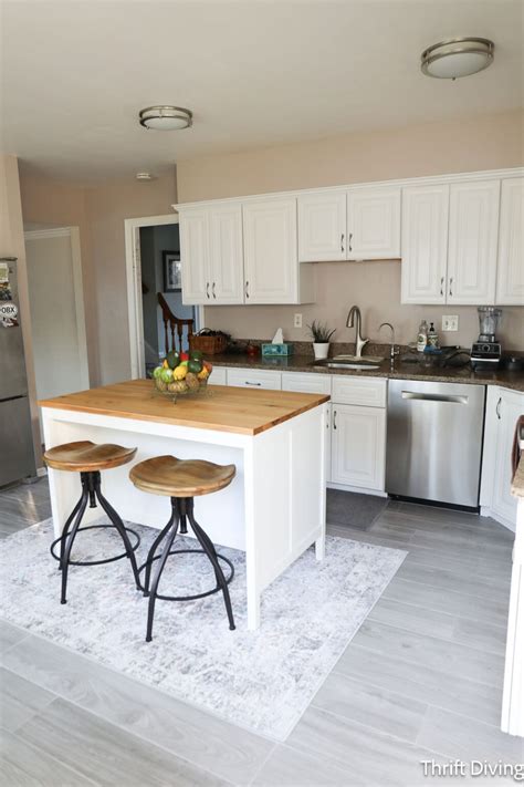 How To Paint Kitchen Cabinets White Before And After