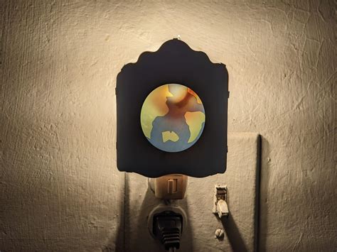 The bulb my mom put in her night light gets so hot it's starting to