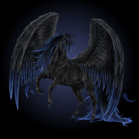 Black Pegasus By Howrseprofile On Deviantart