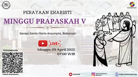 Misa Online Minggu Prapaskah V Minggu 03 April 2022 Pukul 07 00 Wib