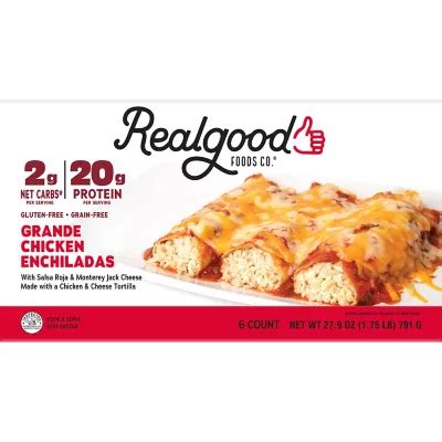 Real Good Foods Grande Chicken Enchiladas Sam S Club