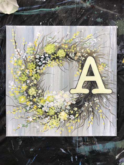 Monogram Wreath | Monogram wreath, Custom art, Art