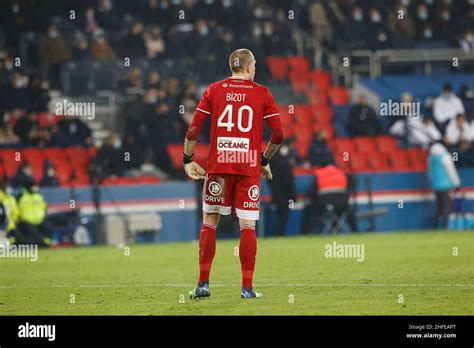 Marco Bizot Gk Of Stade Brestois In Action During The French