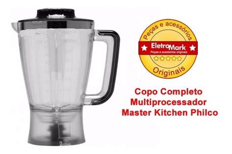 Copo Multiprocessador Tampa Philco Master Kitchen Inox Frete Gr Tis