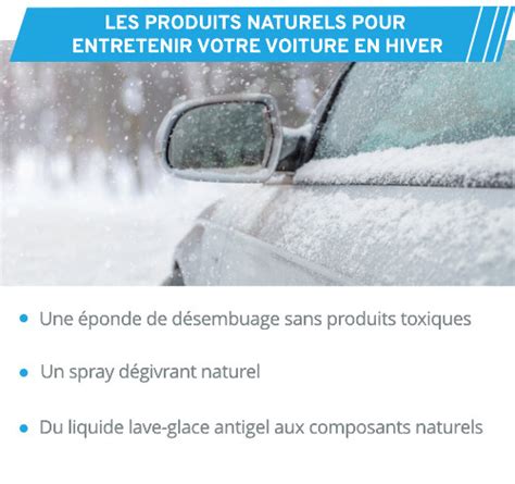 Produits Naturels Pour Prendre Soin De Votre Voiture En Hiver