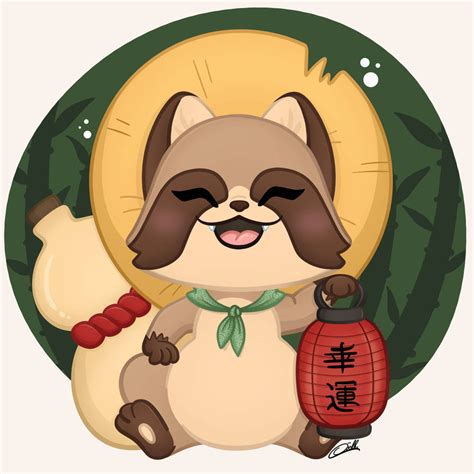 Yokai Tanuki By Myceolh On Deviantart