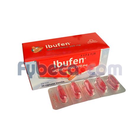 Ibufen Caps Blandas 600 Mg C 20 Suelta Fybeca