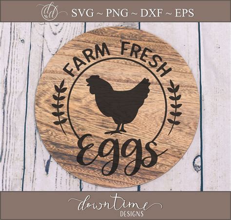 Farm Fresh Eggs SVG Chicken Eggs SVG Farmhouse SVG Farm Svg Chicken