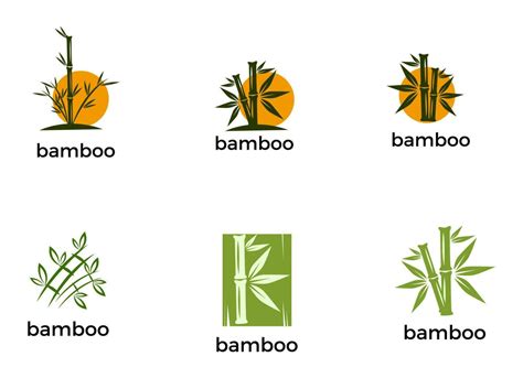 Bamboo Logo For Spa And Nature Bamboo Logo Design Bundle 4757690