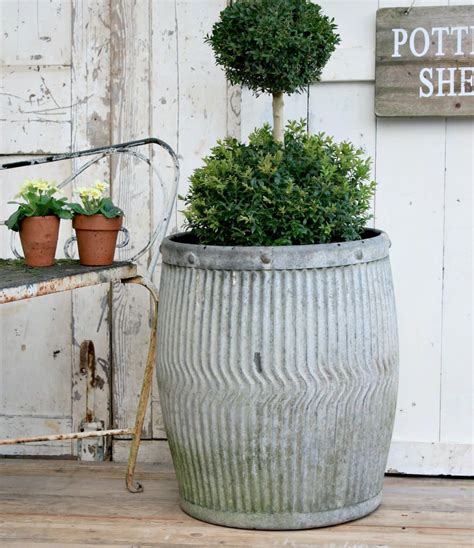 Tall Outdoor Metal Planters