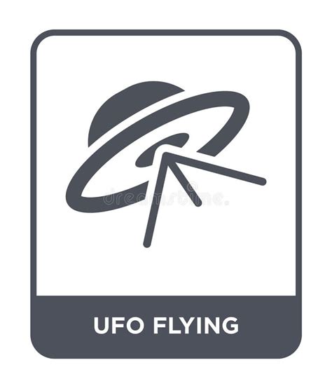 Icono Del Vuelo Del UFO En Estilo De Moda Del Diseño Icono Del Vuelo