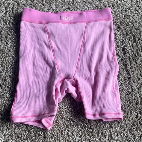 Skims Shorts Limited Edition Bubble Gum Pink Boxers No Longer On