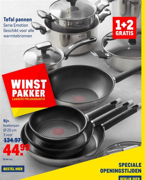 Tefal Pannen Serie Emotion Gratis Aanbieding Bij Makro