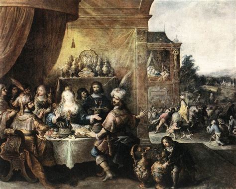 Artwork Replica Feast of Esther by Frans Francken The Younger (1581-1642, Belgium) | ArtsDot.com