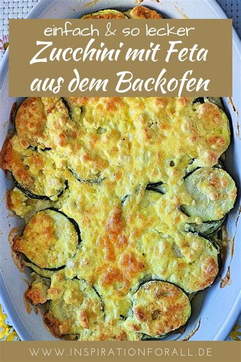 Überbackene Zucchini vegetarisch Zucchinischeiben mit Feta Rezept