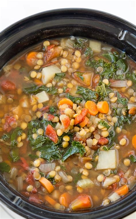 Crock Pot Vegetable Lentil Soup