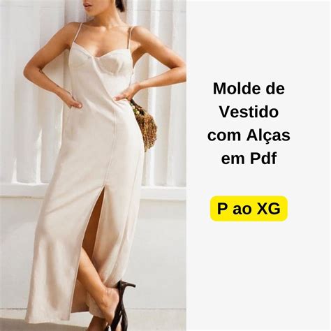 Molde de Vestido Alças em Pdf Atacadão da Costura