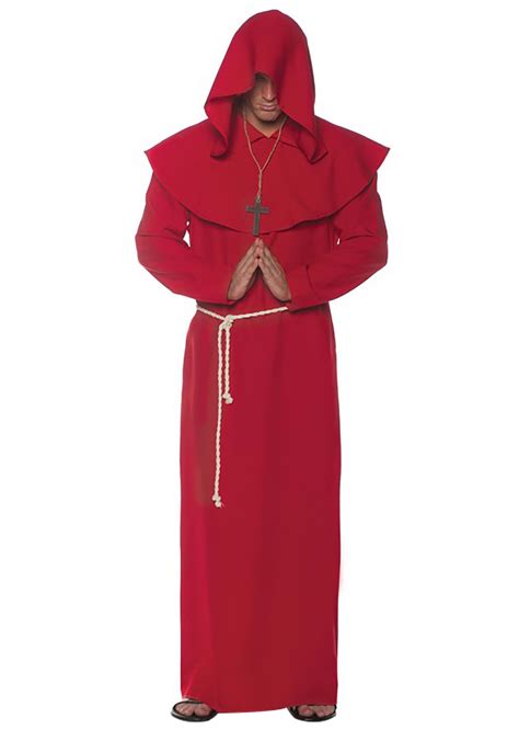 Adult Red Monk Robe Costume