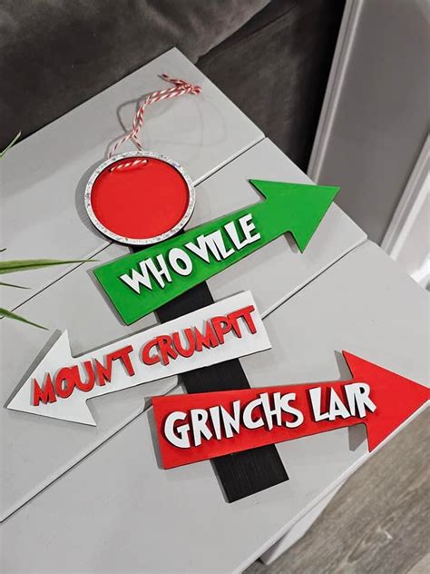 Indoor Whoville Inspired Grinch S Lair Wooden Pole Wall Decor Festive