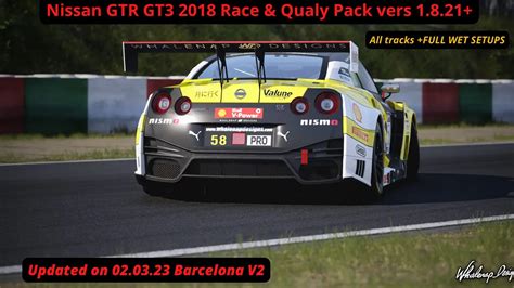 Nissan Gt R Nismo Gt Acc Setup Bundle Sim Racing Setups