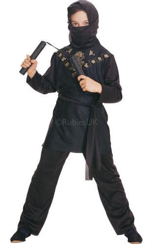 Martial Arts Ninja Boys Fancy Dress Japanese Samurai Childrens Costumes