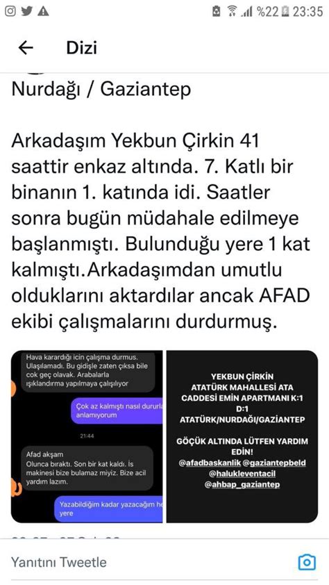 Reyy On Twitter Arkada M Antepte Saattir Enkazda Hala Sesi