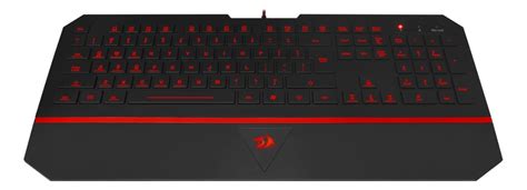 Teclado Gamer Redragon Karura K Qwerty Espa Ol Color Negro Y Rojo