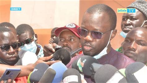 Direct Première sortie d Ousmane Sonko après le renvoi du procès