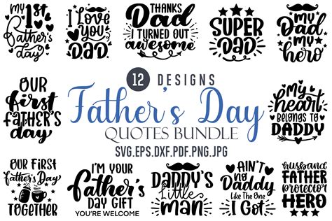 Father S Day Svg Bundle Graphic By Dapiyupi · Creative Fabrica