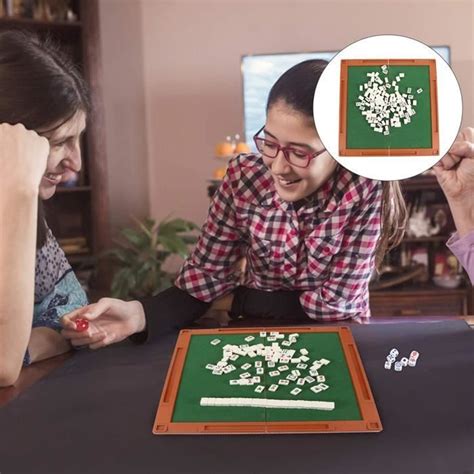 Chinois Mahjong Jeu Avec Table Pliante Jeu De Soci T Voyage Mini