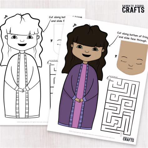 Jairus's Daughter Craft Printables