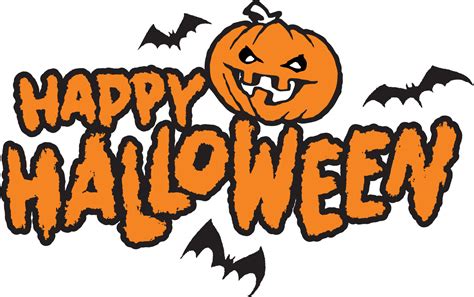 Happy Halloween party vector lettering. Handwritten Halloween holiday ...