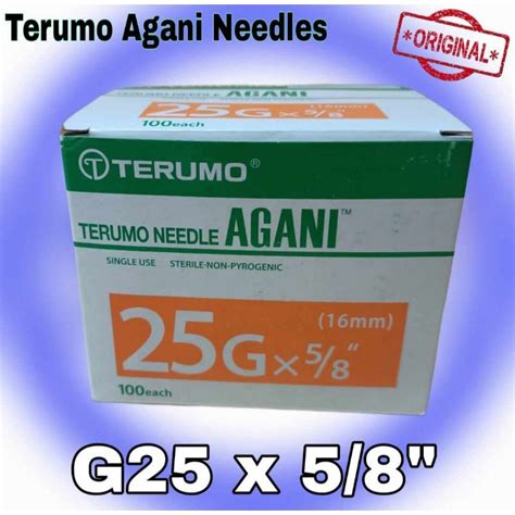 Terumo Agani Needle G18 To G27 ALL SIZES AVAILABLE 100pcs BOX