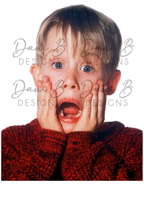 Home Alone Digital Image Kevin Png Jpg Color Black and White Christmas ...