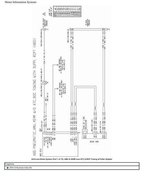 Freightliner Truck Business Class M2 Wiring Diagrams 2004 2010