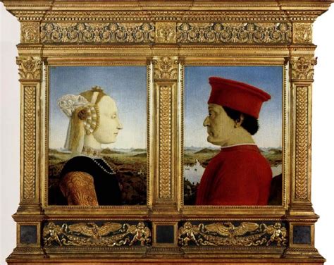 Le Portrait Du Duc Et La Duchesse De Montefeltro Piero Della Francesca