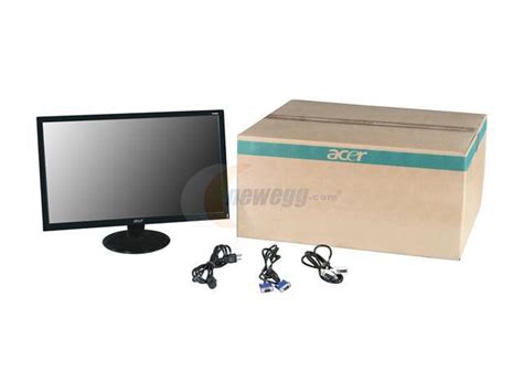 Acer P Series P H Black Ms Widescreen Lcd Monitor Newegg