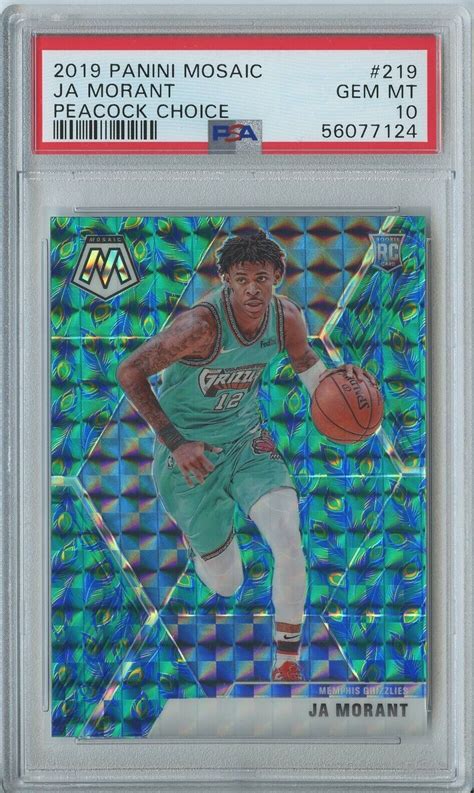 Ja Morant Mosaic Choice Peacock Ssp Psa Price Guide