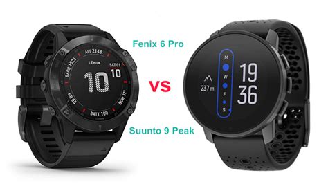 Suunto Peak Vs Garmin Fenix Pro Im Vergleich