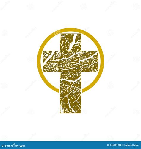 Icono De Cruz Cristiana Simple Aislado En Fondo Blanco Signo Cruzado