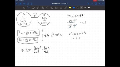 旧課程2022年度までセミナー化学基礎＋化学 220 混合気体（2）新課程2023年度からセミナー化学基礎＋化学 230 混合気体（2