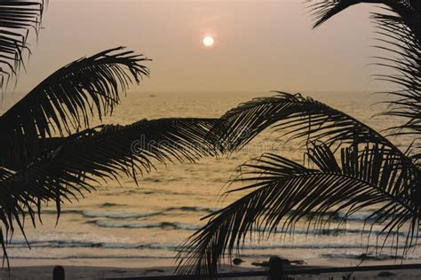 Panorama Landscape View Of Sea Beach In Sunset Mumbai Maharastra