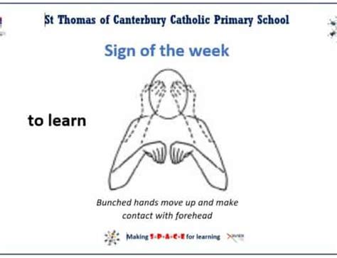 Making Space For Everyone Makaton Sign Of The Week St Thomas Of